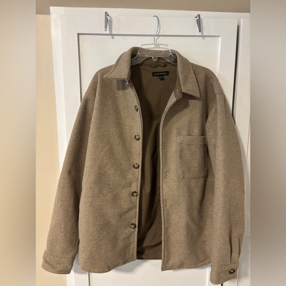 Banana Republic Men's Tan Shirt Jacket Sz M